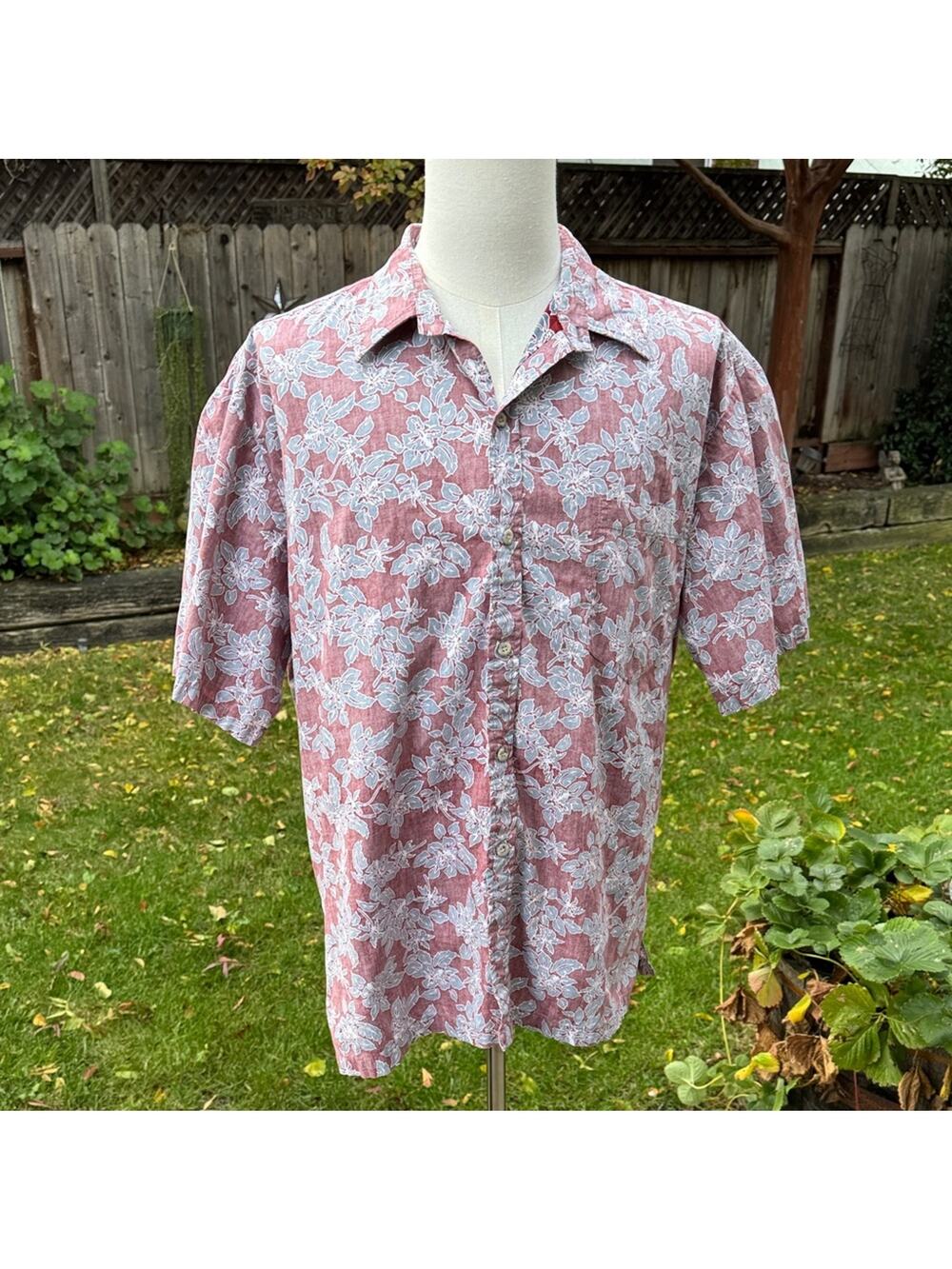 Vtg Cooke Street Honolulu Hawaiian Shirt Reverse Print Hawaii USA Men's 2XL